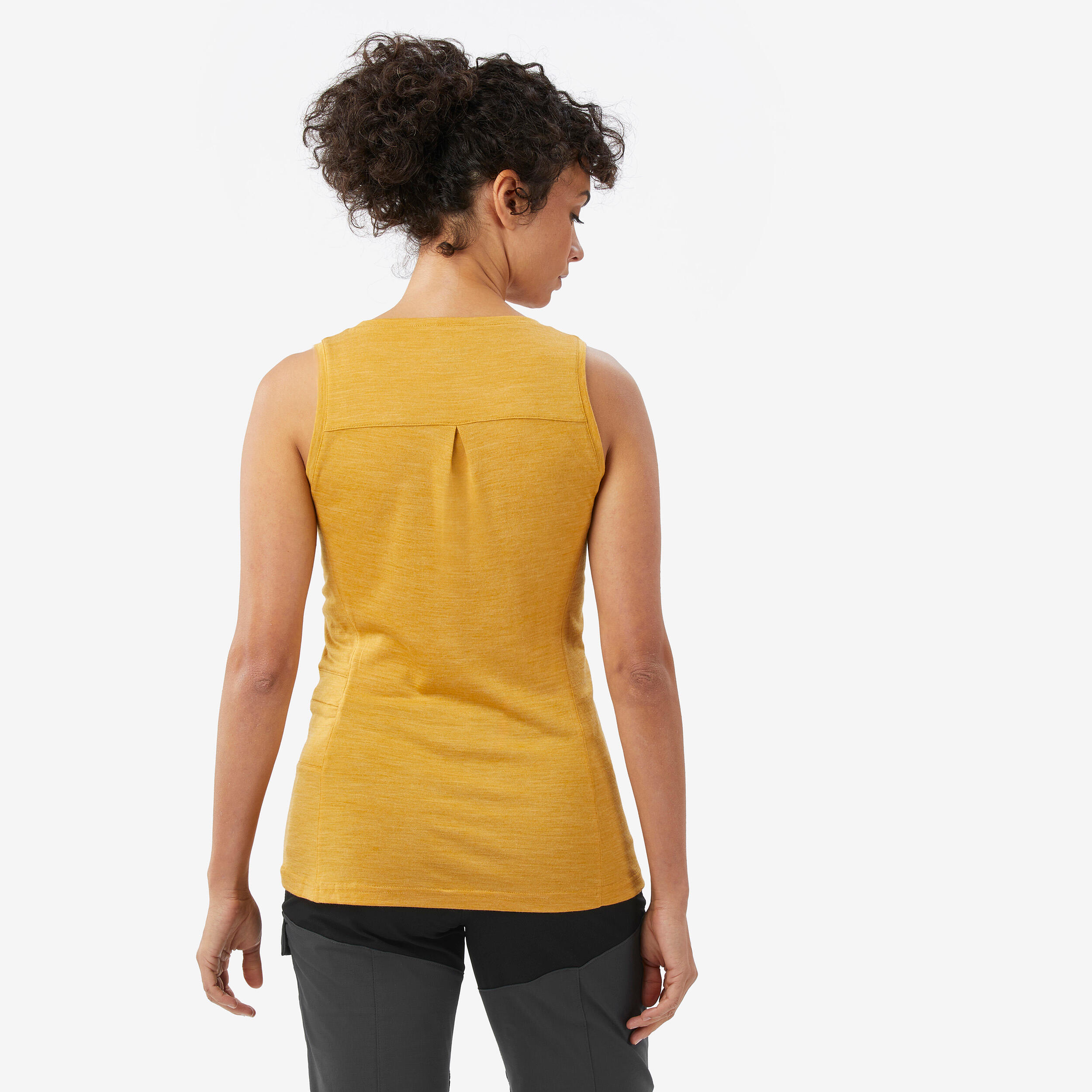 Merino top voor dames Fresh geel 4/9