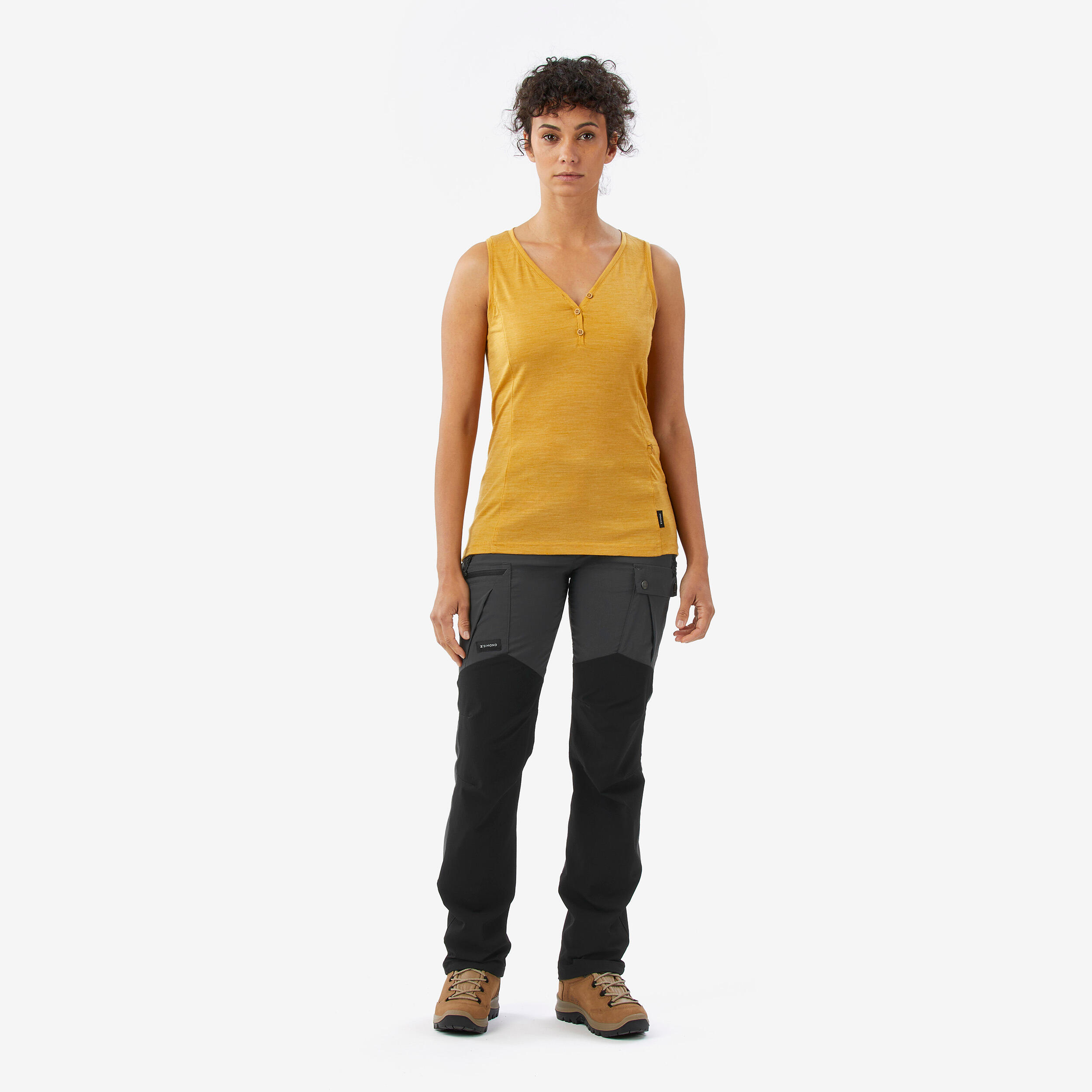 Merino top voor dames Fresh geel 2/9