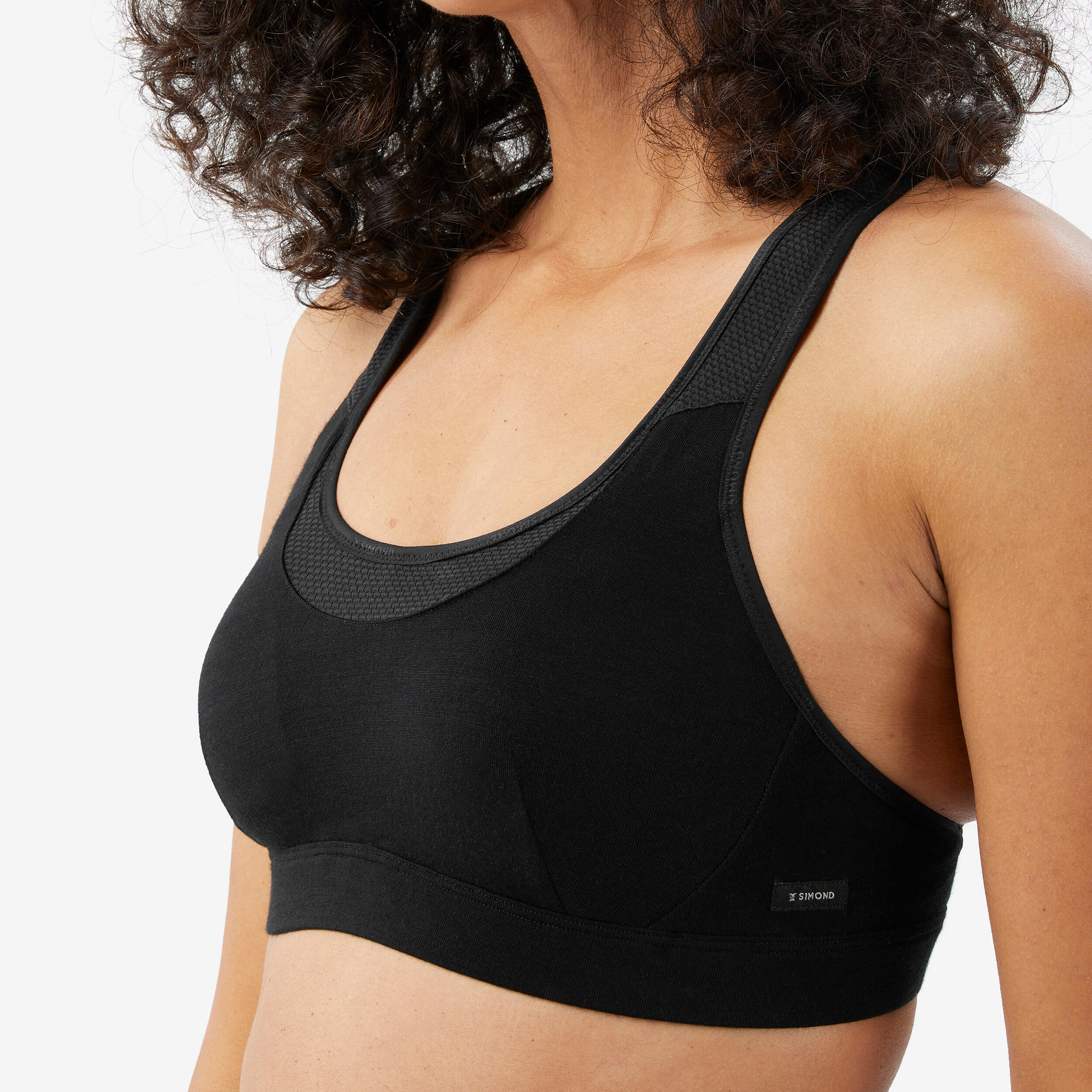 Women's Merino Hiking Bra – Trek 500 Black - FORCLAZ