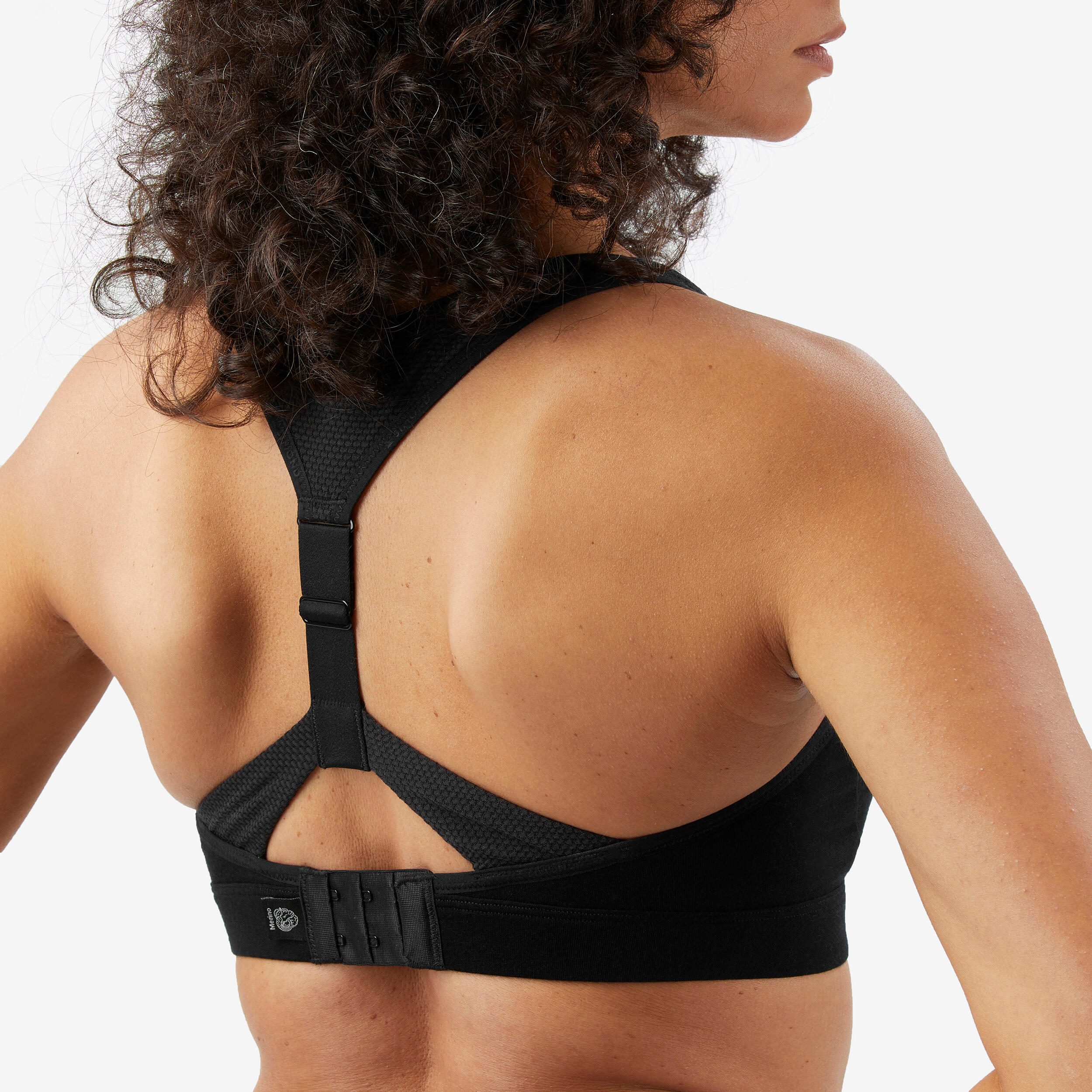 Women's Merino Hiking Bra – Trek 500 Black - FORCLAZ