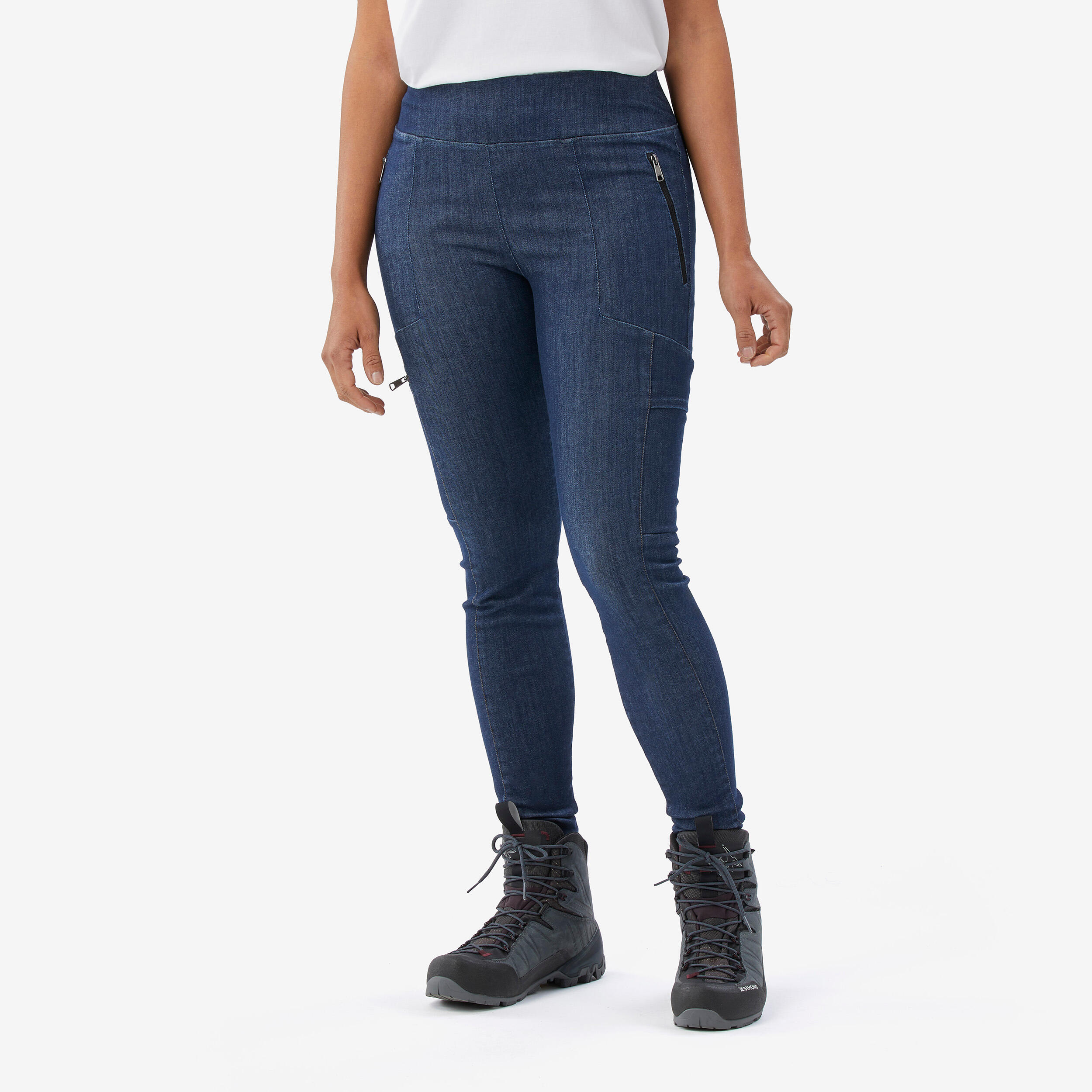 FORCLAZ Leggings Damen robust Trekking Reisen - MT900 