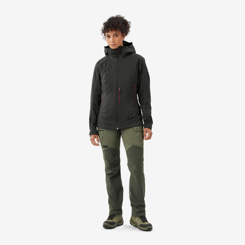 Jakna softshell  MT900 vetroodbojna  topla ženska - kaki