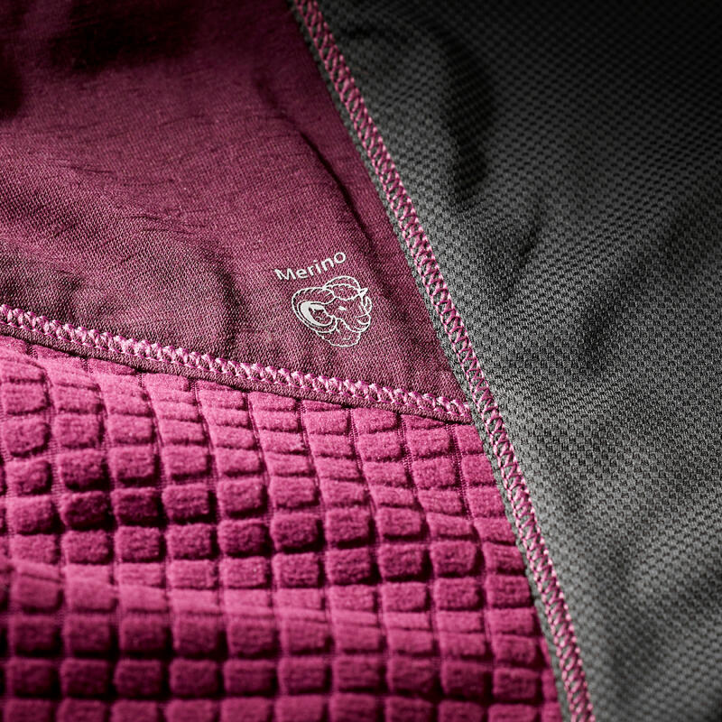Geacă cu protecție împotriva vântului Softshell Trekking MT900 Kaki Damă