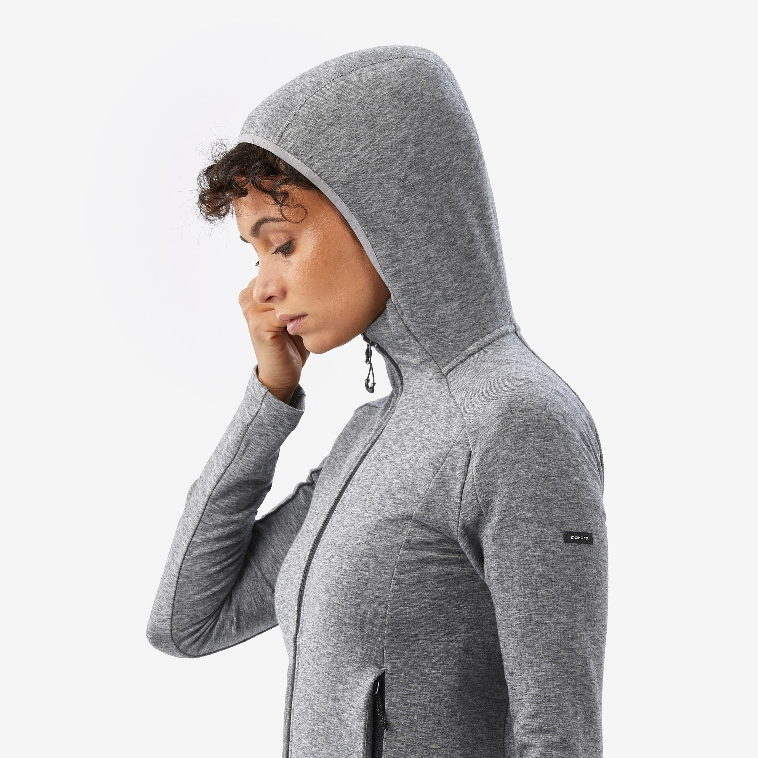 Veste à capuche mérinos et lyocell femme - FORCLAZ