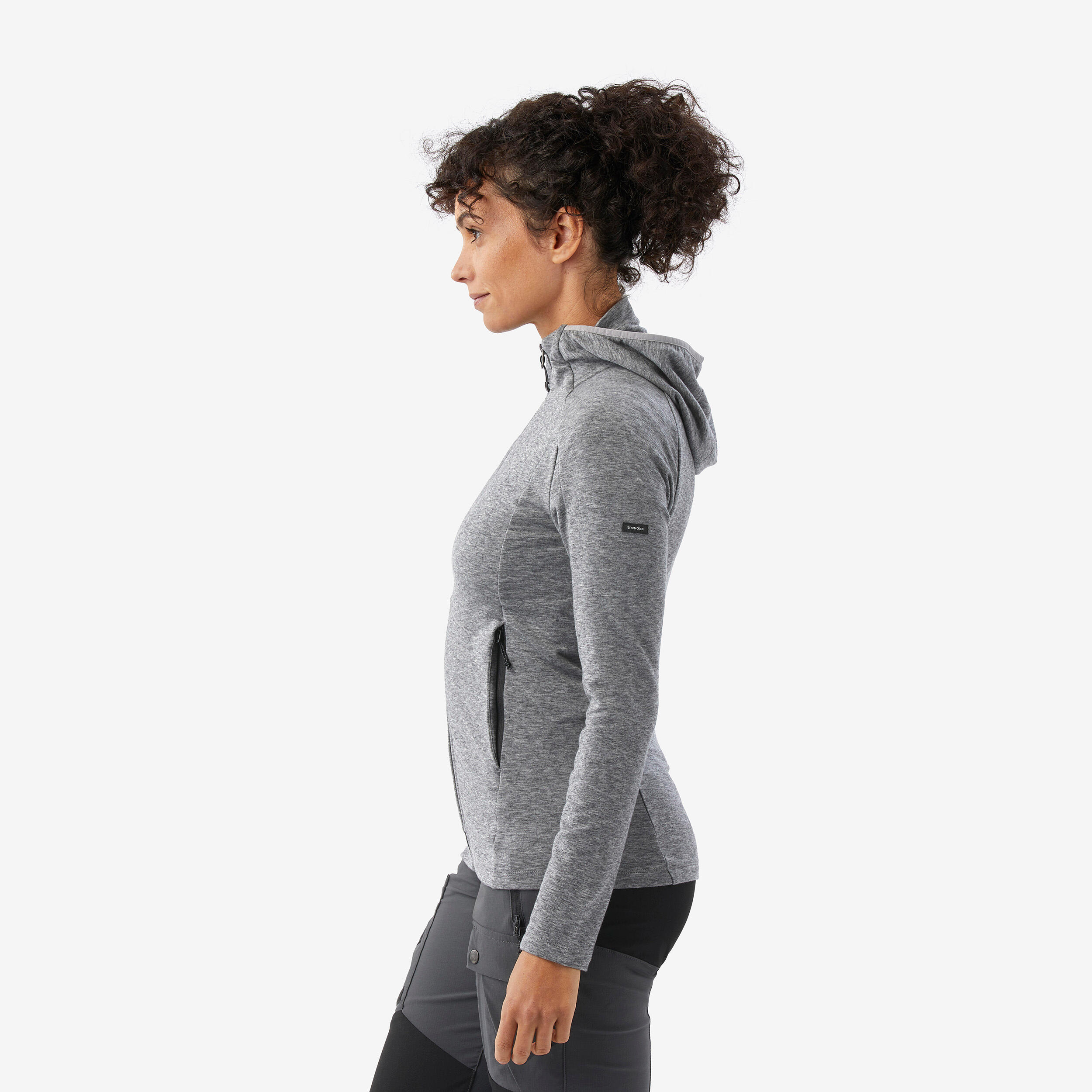 Veste à capuche mérinos et lyocell femme - FORCLAZ