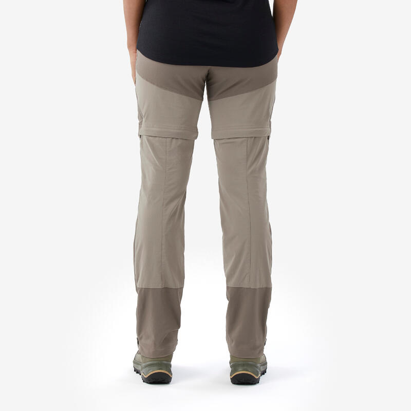 Zip-Off-Hose Damen 2-in-1 Trekking ‒ MT500 blau