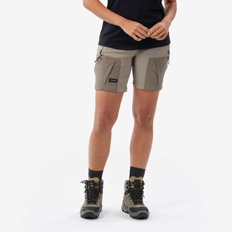 Kadın Outdoor Modüler Pantolon - 2'si 1 Arada - Bej - Xplore