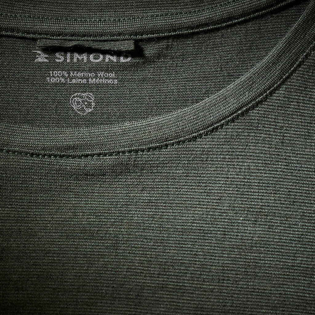 ŽENSKA MAJICA KRATKIH RUKAVA OD 100% MERINO VUNE ZELENA