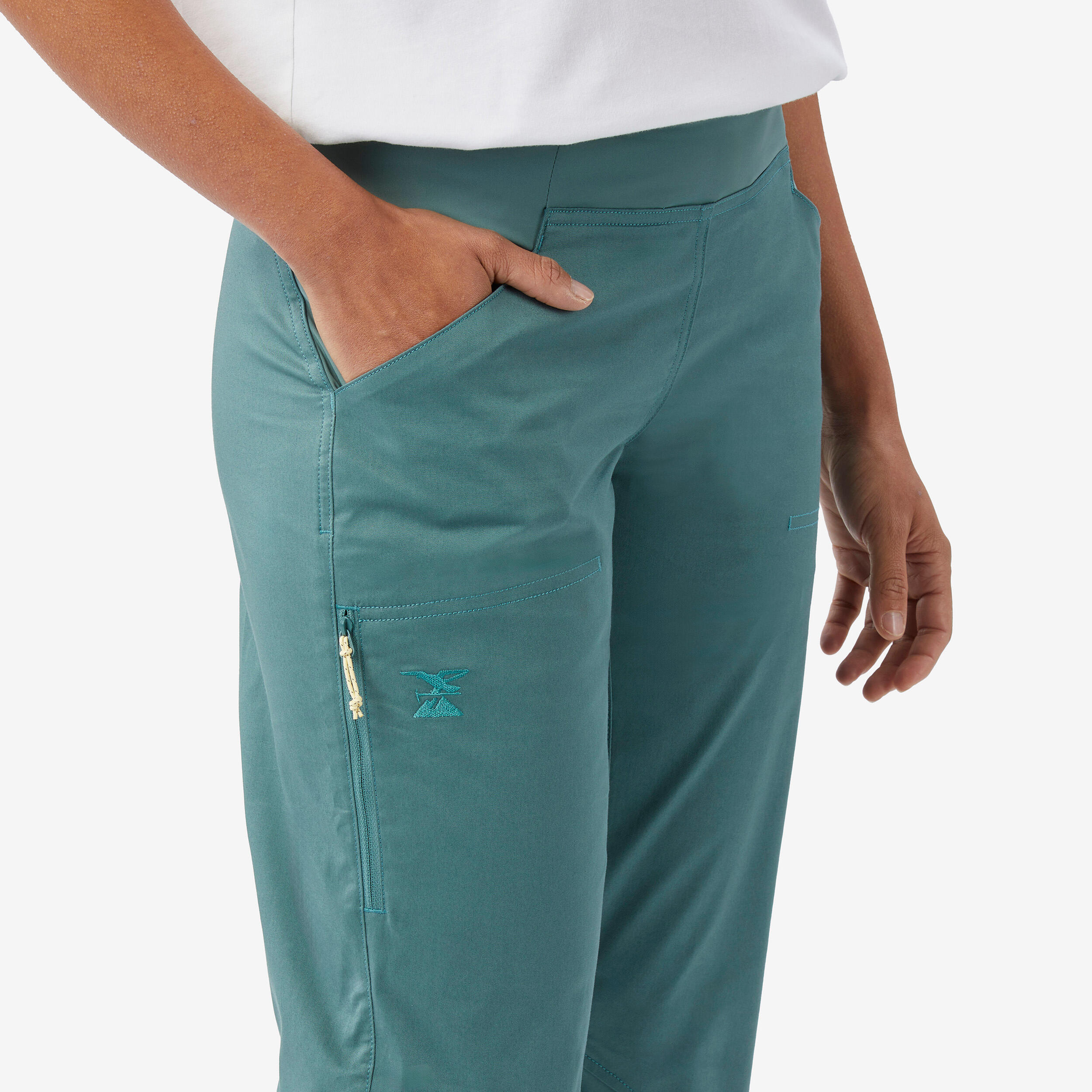 Women’s comfortable climbing trousers, Vertika green 3/6