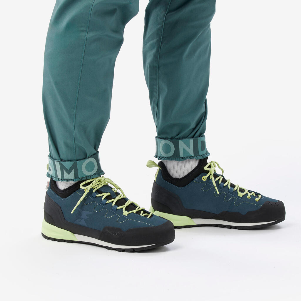 Zelene ženske pantalone za penjanje VERTIKA