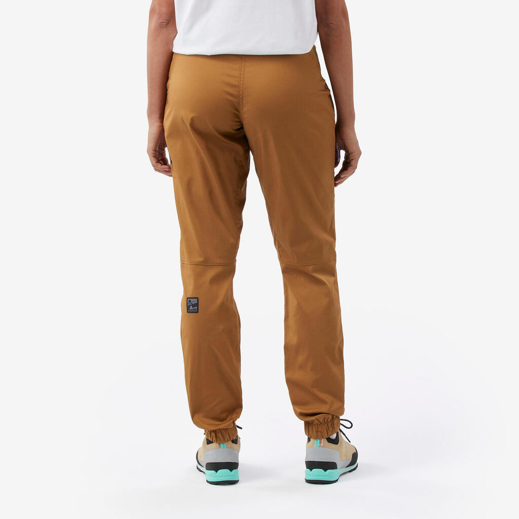 Zelene ženske pantalone za penjanje VERTIKA