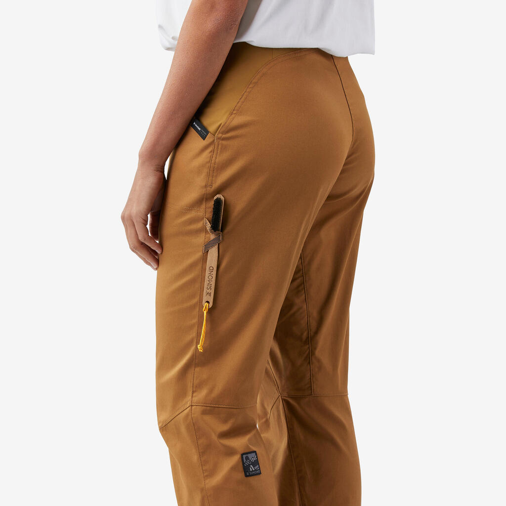 Zelene ženske pantalone za penjanje VERTIKA