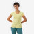 T-shirt d'escalade confortable femme, Vertika jaune, Montse Galbany