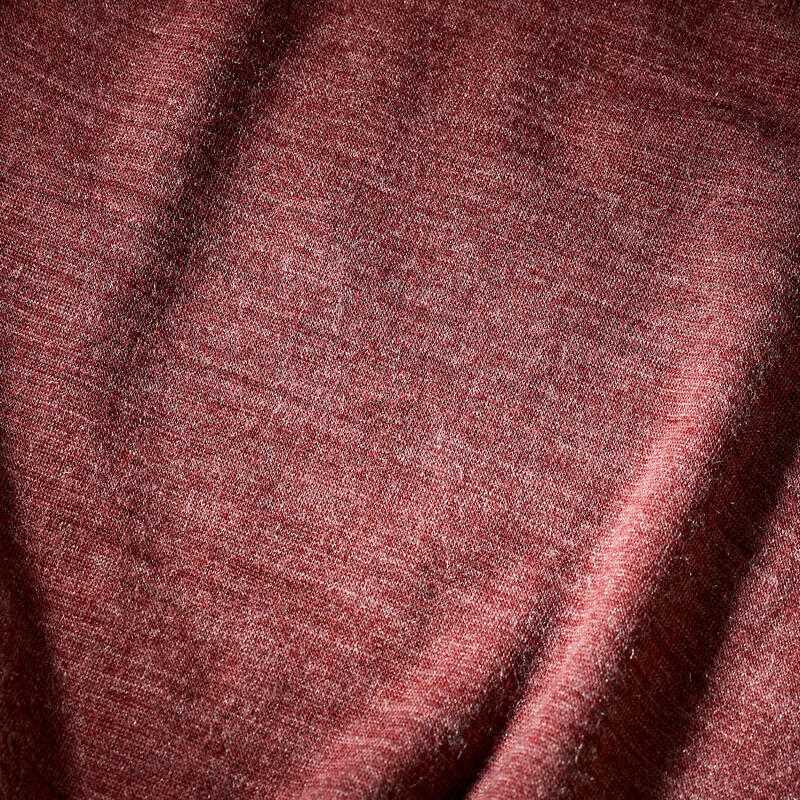 T-shirt manches courtes en laine mérinos femme, Merino Fresh marron