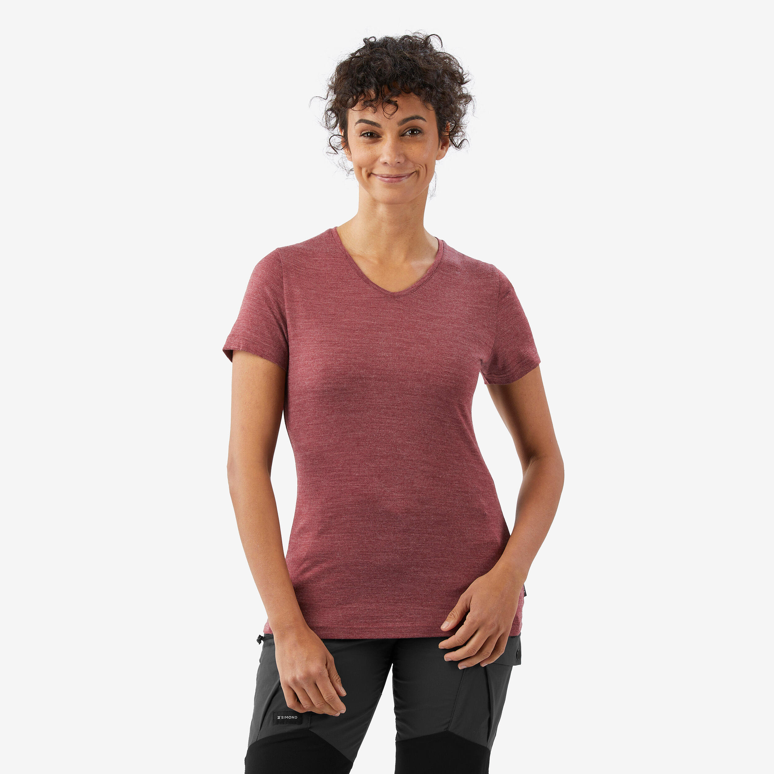 T shirt manches courtes en laine mérinos femme Merino Fresh FORCLAZ