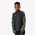 Sweat de football enfant 1/2 zip viralto jr wave noir, jaune fluo