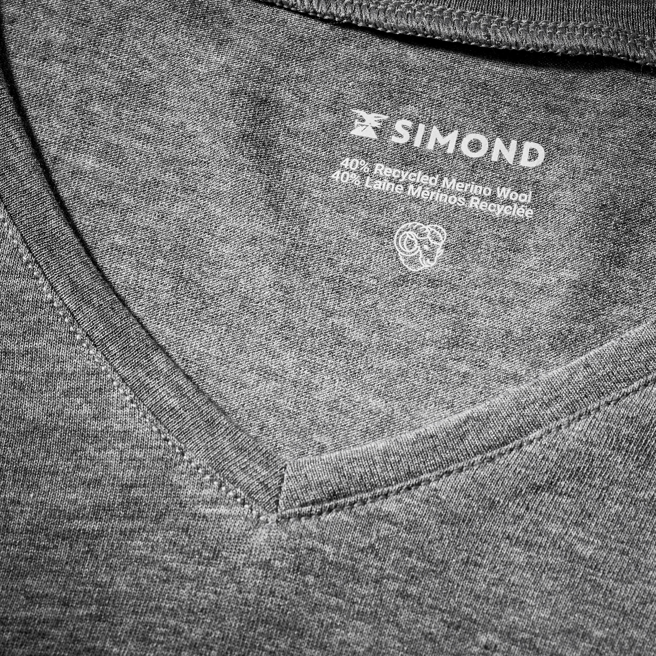 Dames T-shirt in merinowol Merino Fresh grijs 6/7