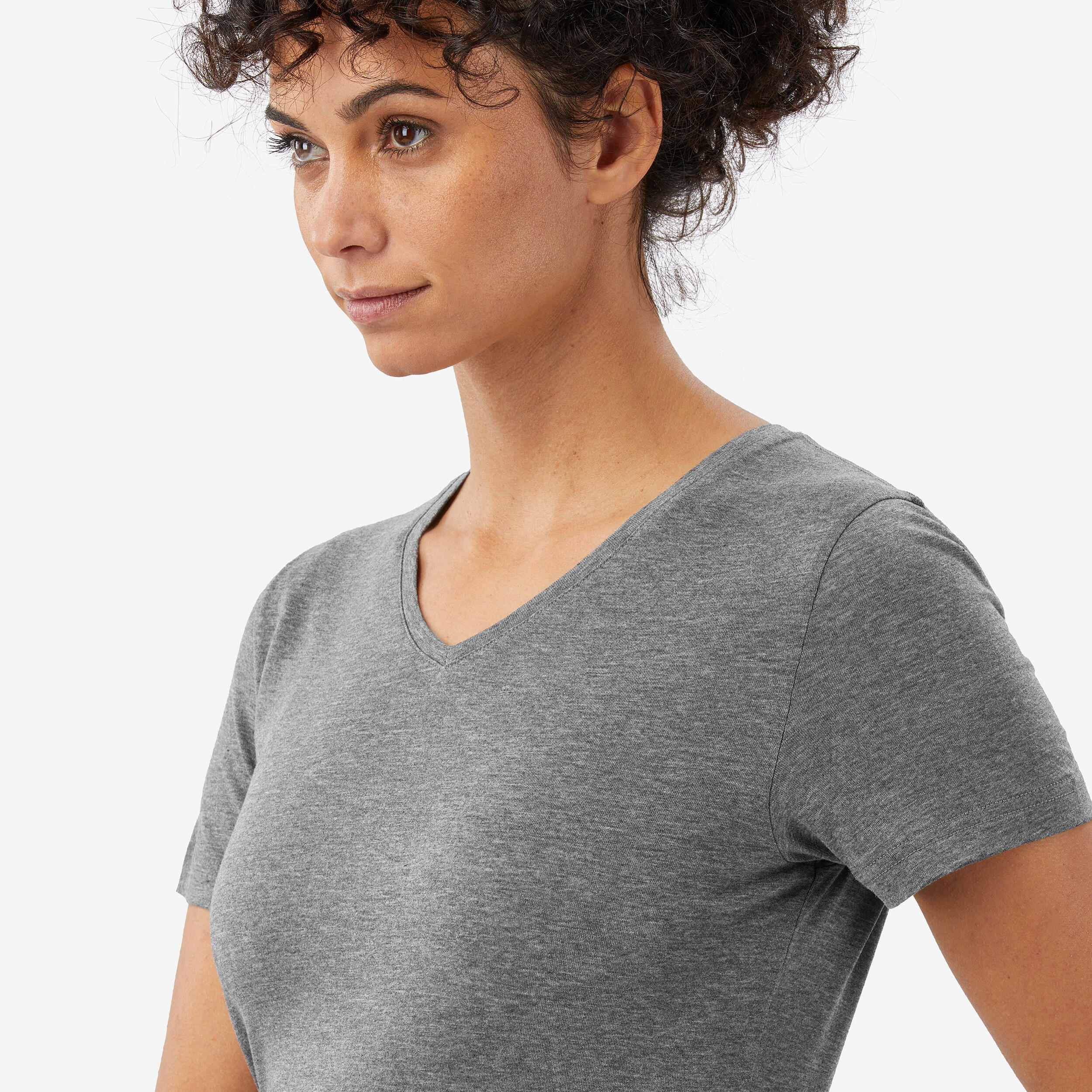 Dames T-shirt in merinowol Merino Fresh grijs 3/7