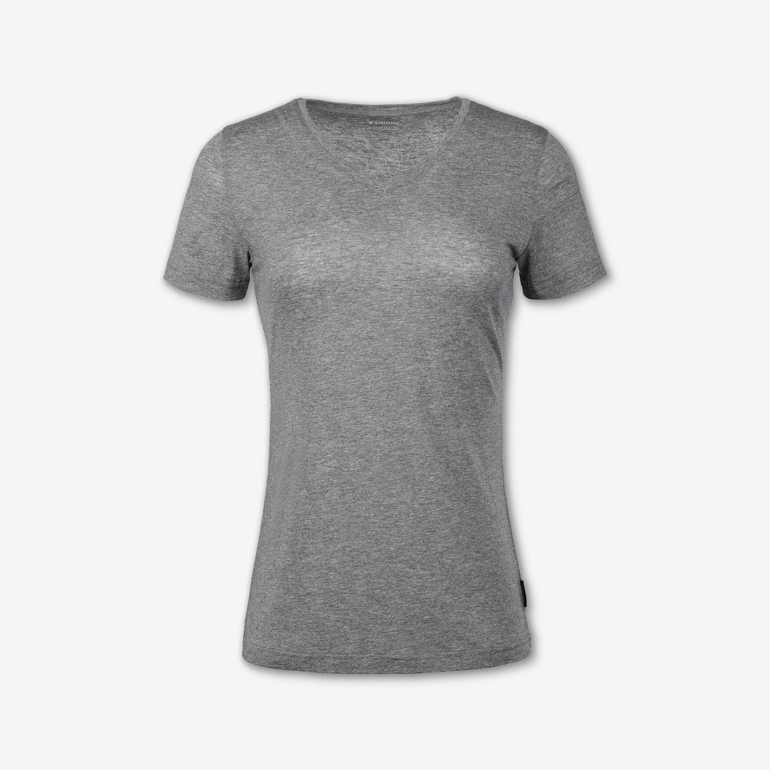 Camiseta de montaña y trekking manga corta lana merino Mujer Forclaz Fresh 8/8