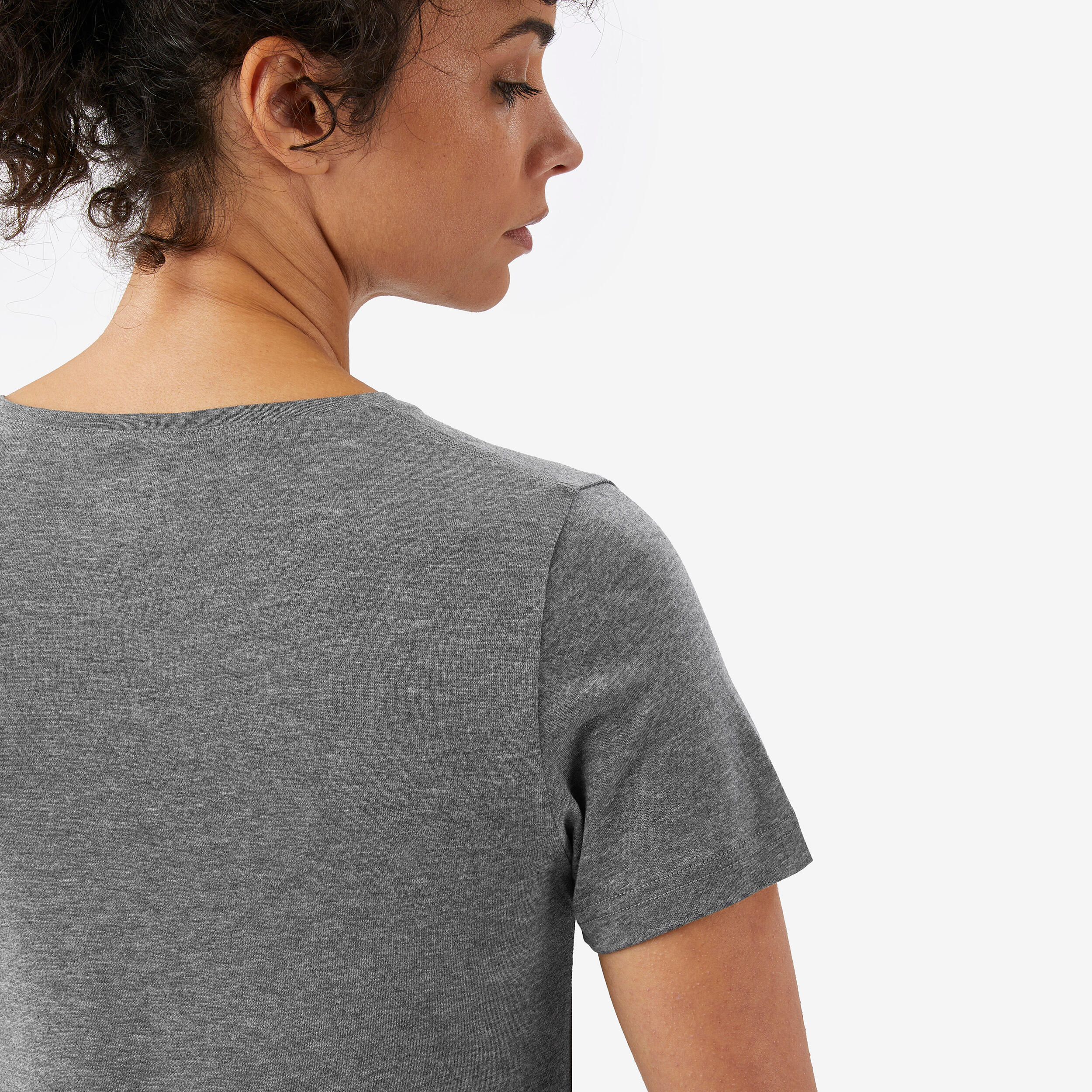 Merinoshirt Damen kurzarm Lyocell - Merino Fresh grau  5/7