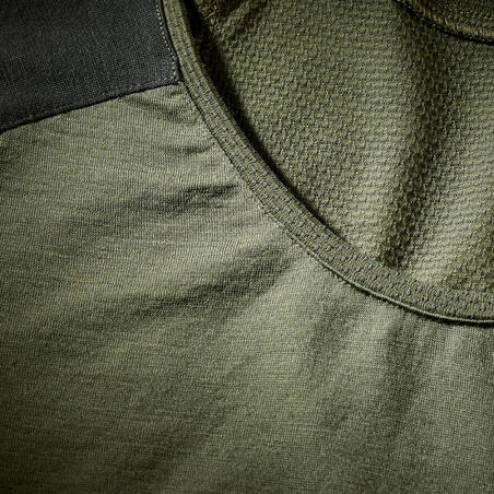 Футболка жіноча Merino Resist для туризму хакі