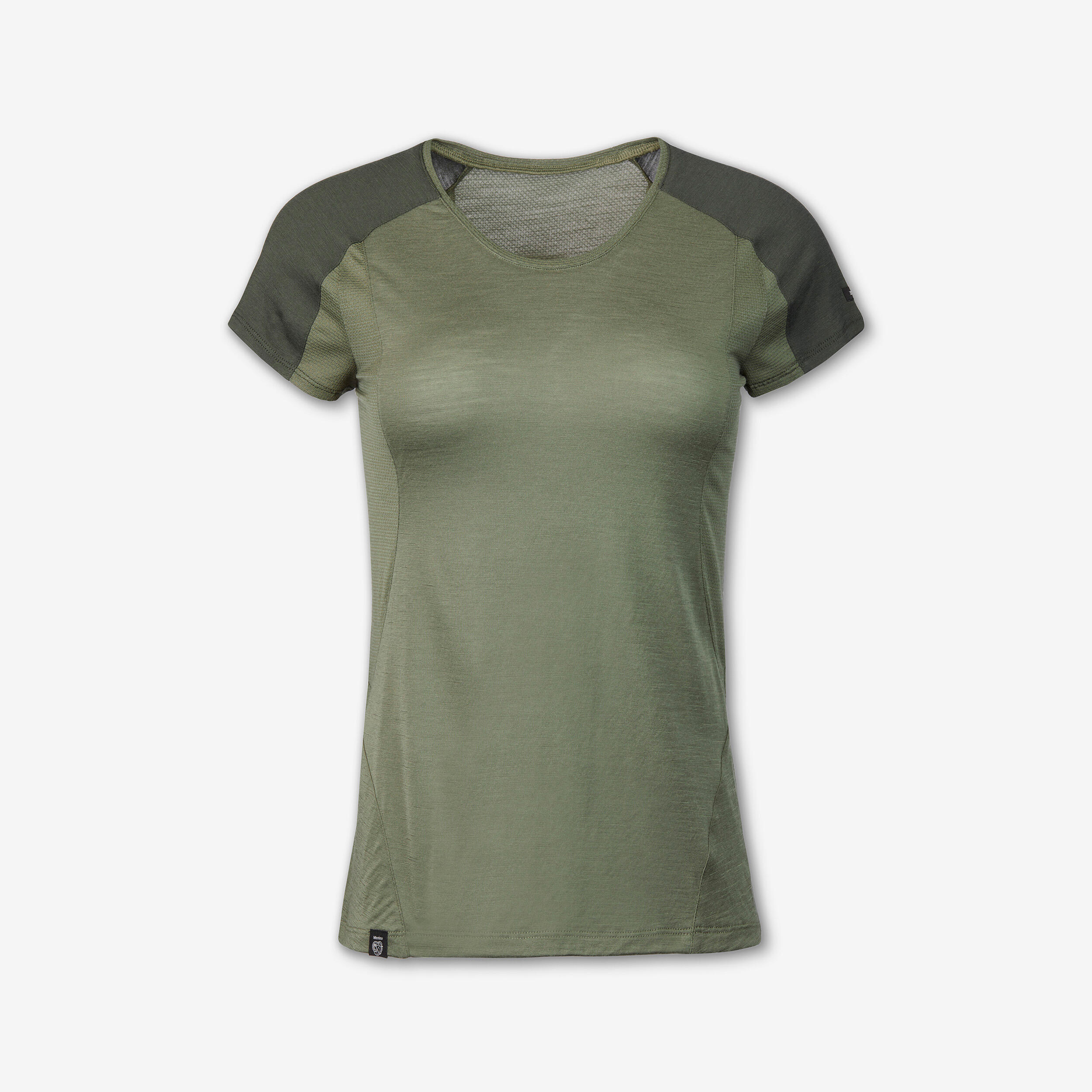 Camiseta de montaña y trekking manga corta lana merino Mujer Merino Resist 5/5