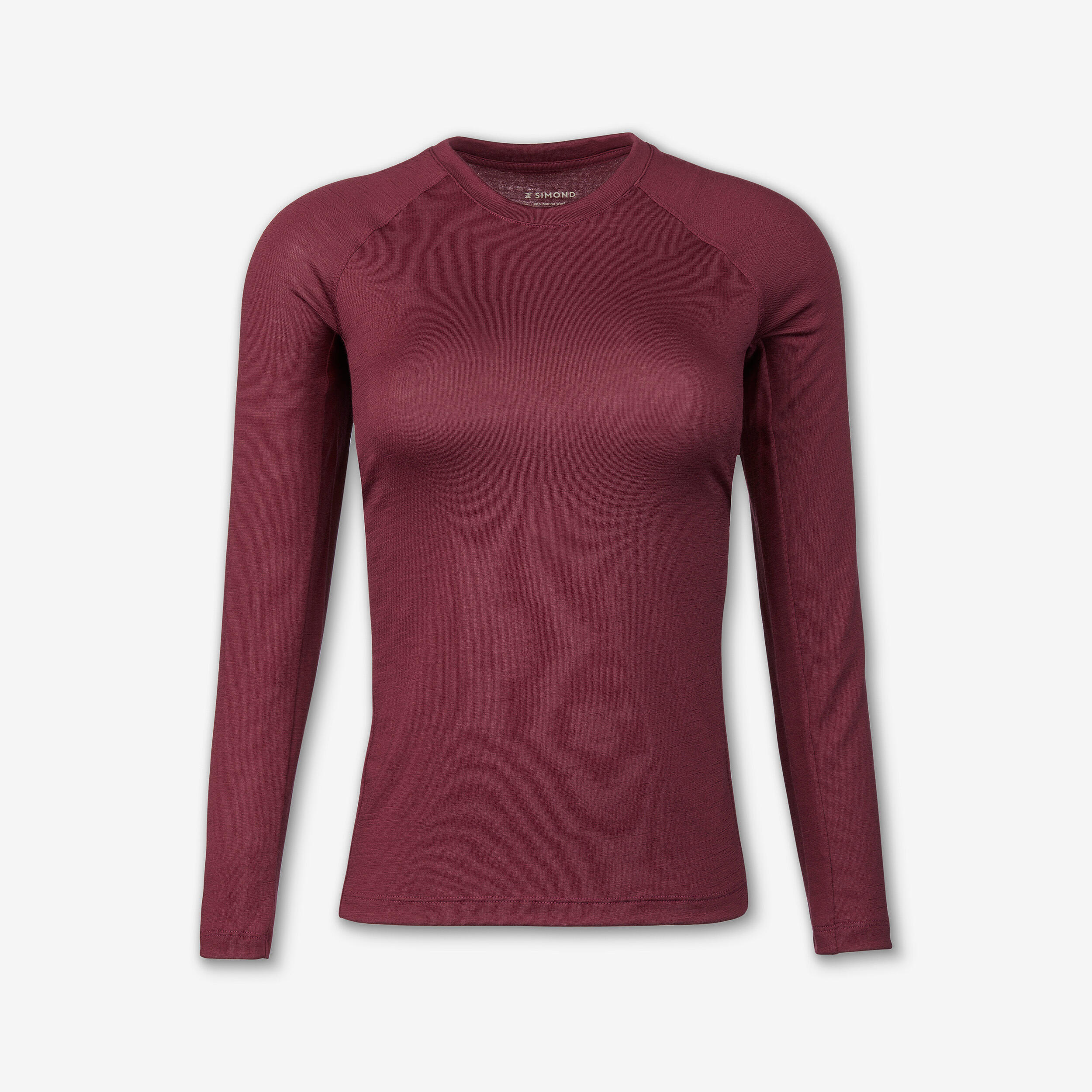Camiseta de montaña y trekking manga larga lana merino Mujer Merino Resist 7/7
