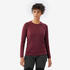 Women Merino Resist Long-sleeved Merino wool T-shirt - Burgundy