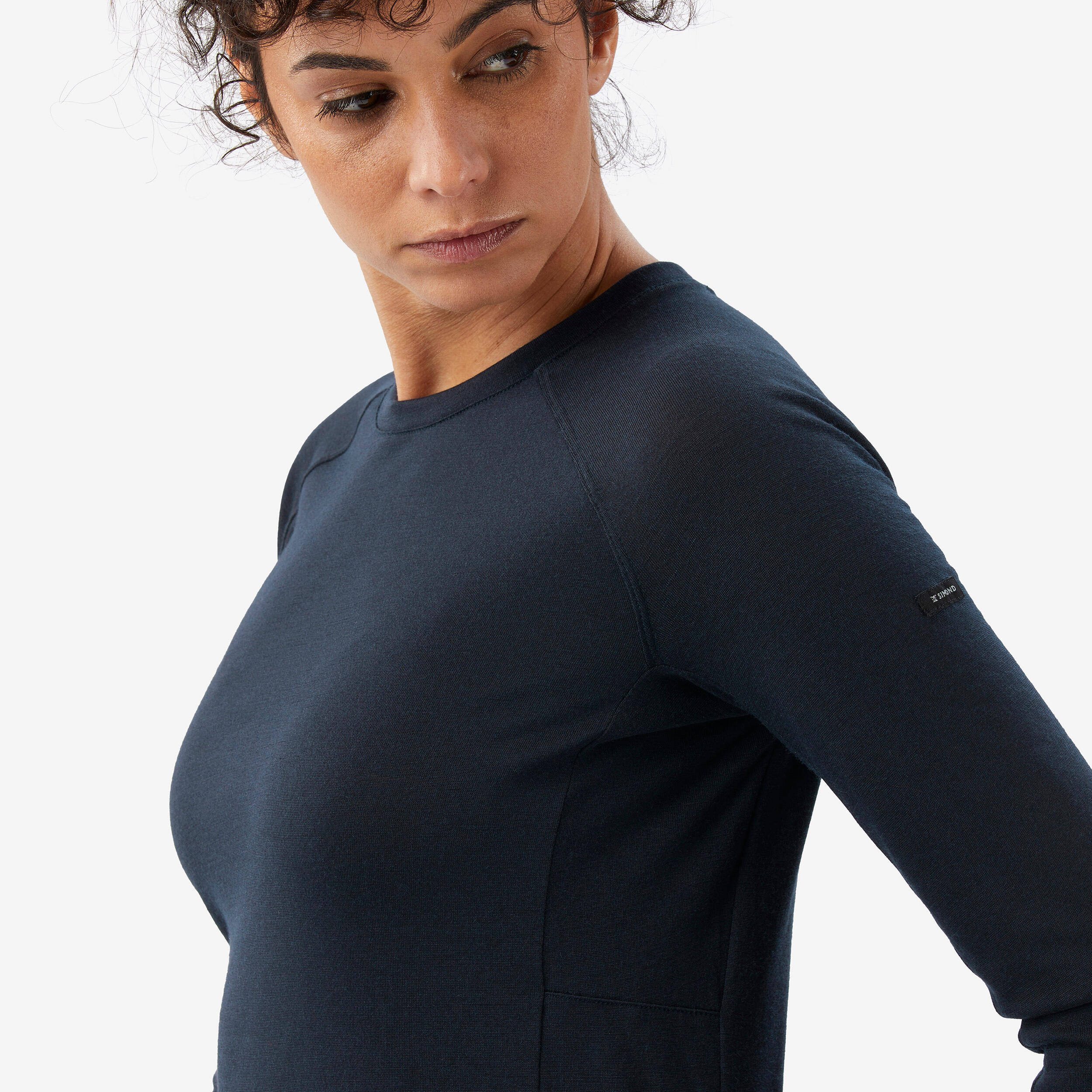 Merinoshirt Damen langarm - Merino Resist blau  3/7