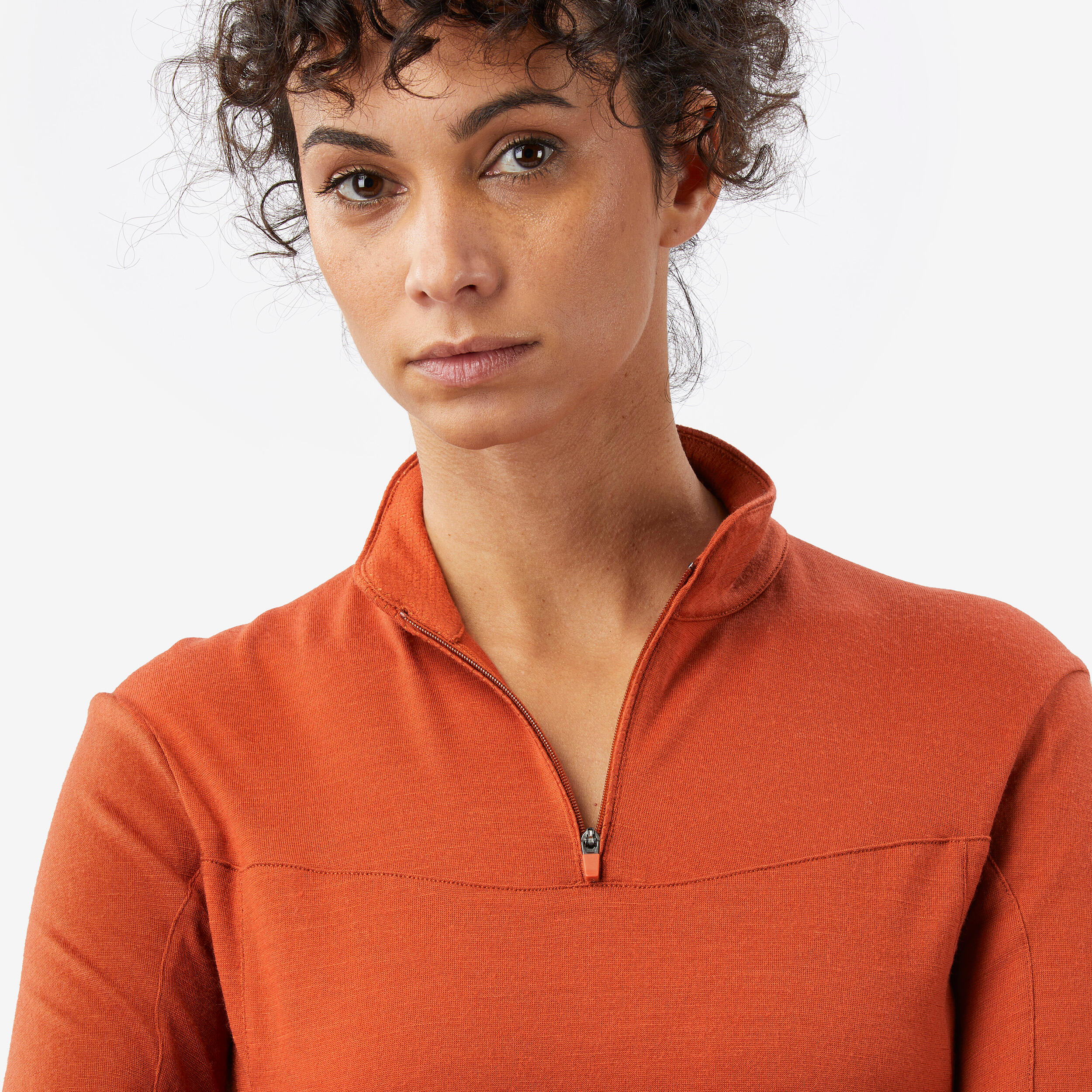 Merino Resist, Langarmshirt mit Reissverschlusskragen aus Merinowolle, Damen 3/7