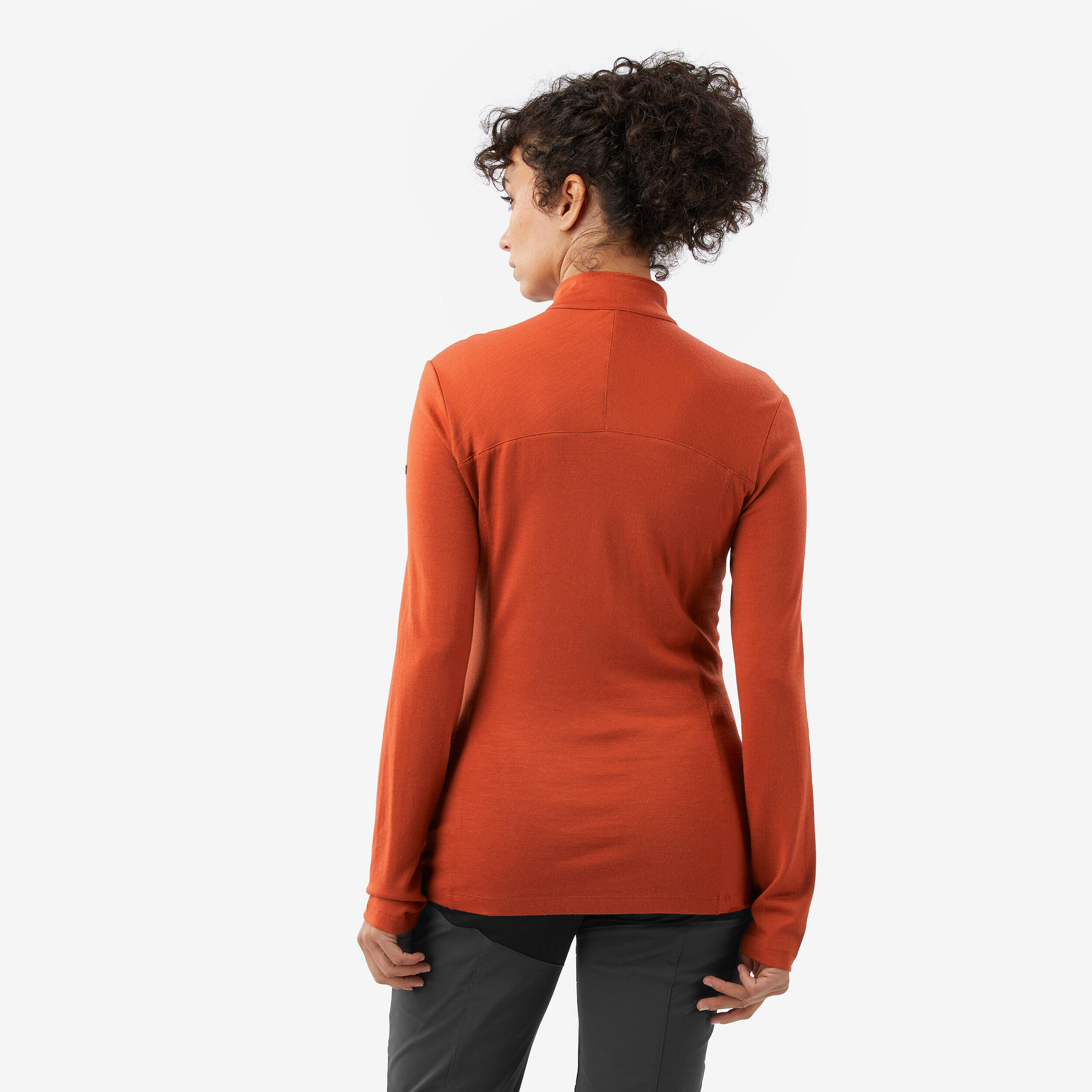 Merino Resist, Langarmshirt mit Reissverschlusskragen aus Merinowolle, Damen 4/7