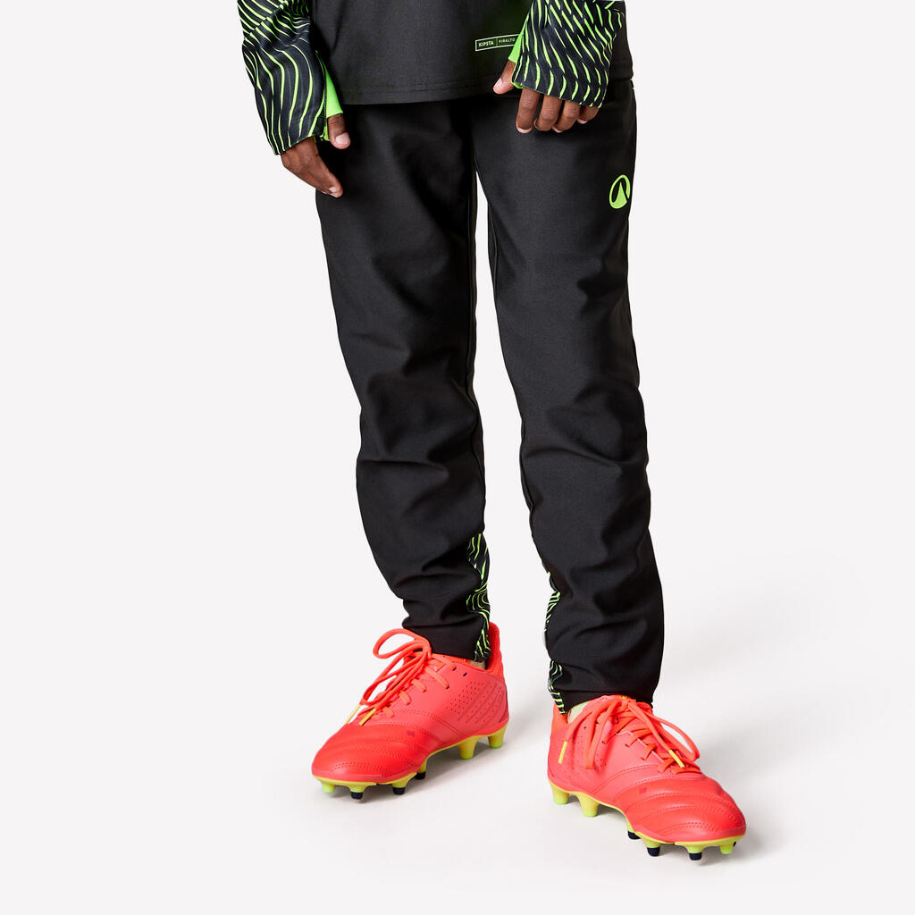 Pantalon de football Viralto Junior Wavy Noir et Jaune