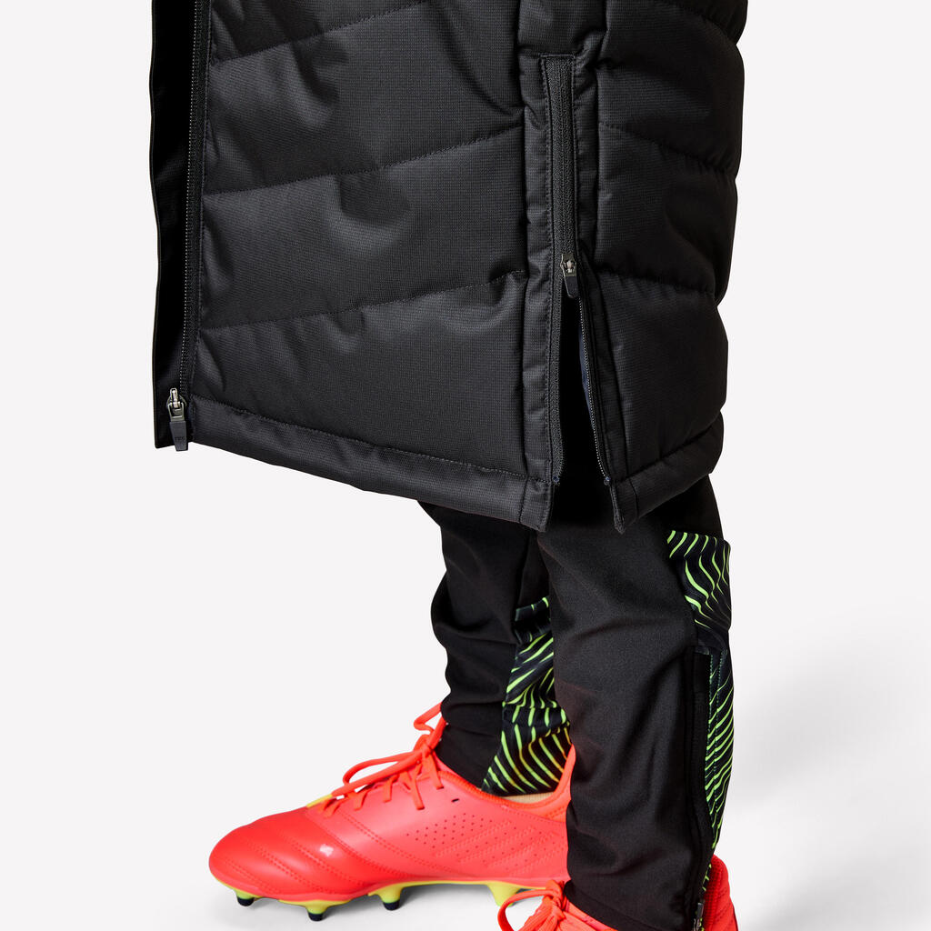Kids' Football Long Parka Coat TRX - Navy