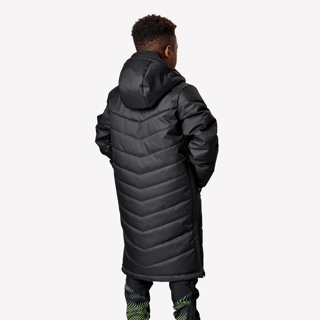 Kids' Football Long Parka Coat TRX - Navy