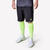 Short de football adulte Viralto II Wavy Noir et jaune fluo