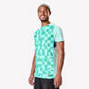 Adult Short-Sleeved Football Shirt Viralto Check - Green/Navy