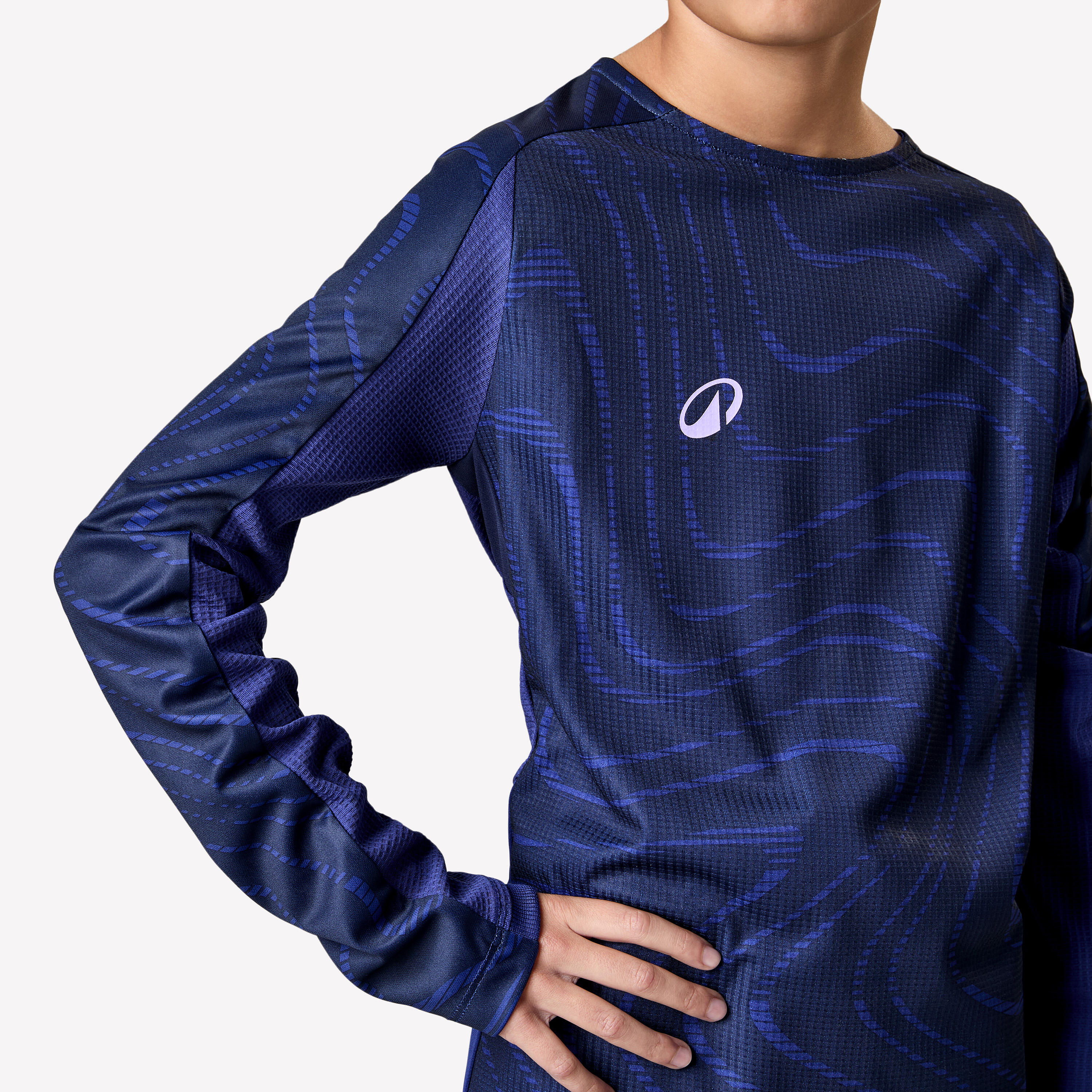 Maillot Viralto Junior Manches Longues TOPO LINES Bleu 4/5