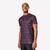 Maillot de football adulte manches courtes viralto topo noir & rose fluo