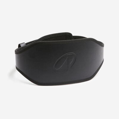 Cintura lombare bodybuilding in cuoio nera