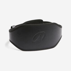 Ceinture lombaire de musculation en cuir résistante, noire