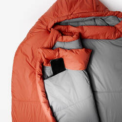 Compact 10°C twin trekking sleeping bag, MT500 synthetic