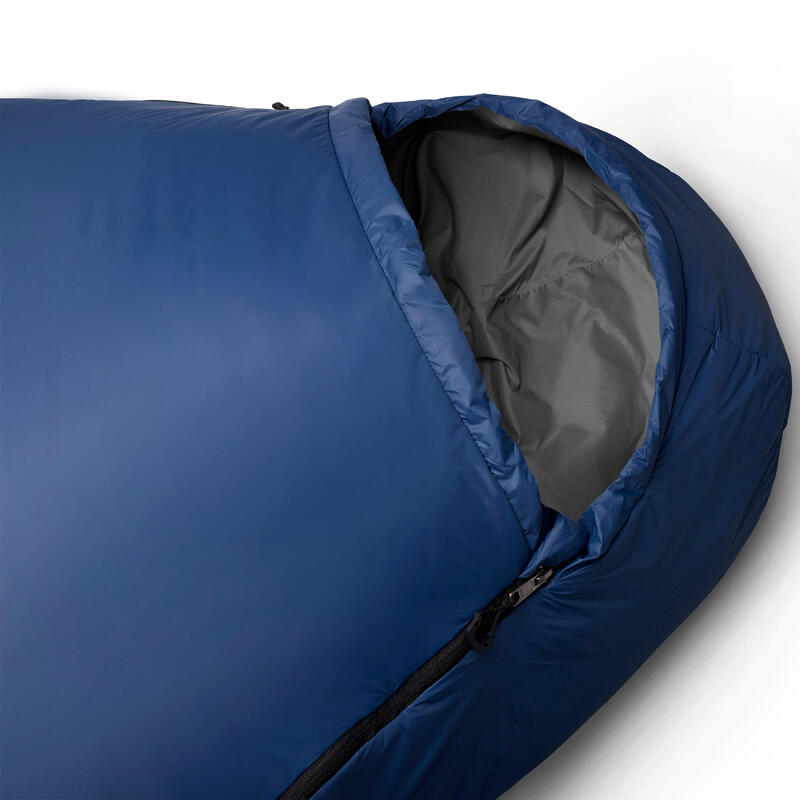 Sac de dormit umplutură sintetică, ce se poate uni, compact Trekking 15°C MT500