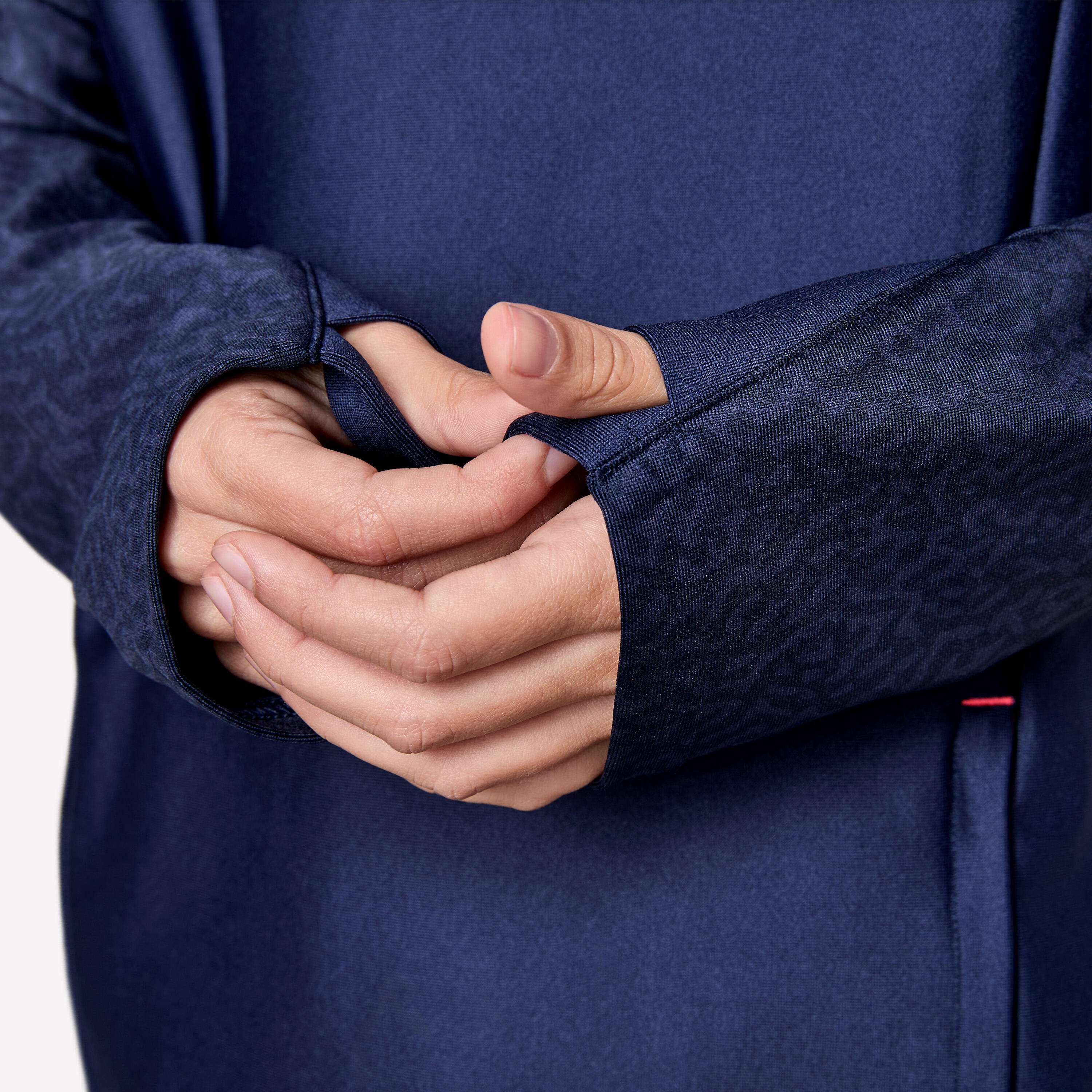 Kids' Football 1/2 Zip Sweatshirt Viralto Roarr - Navy/Red