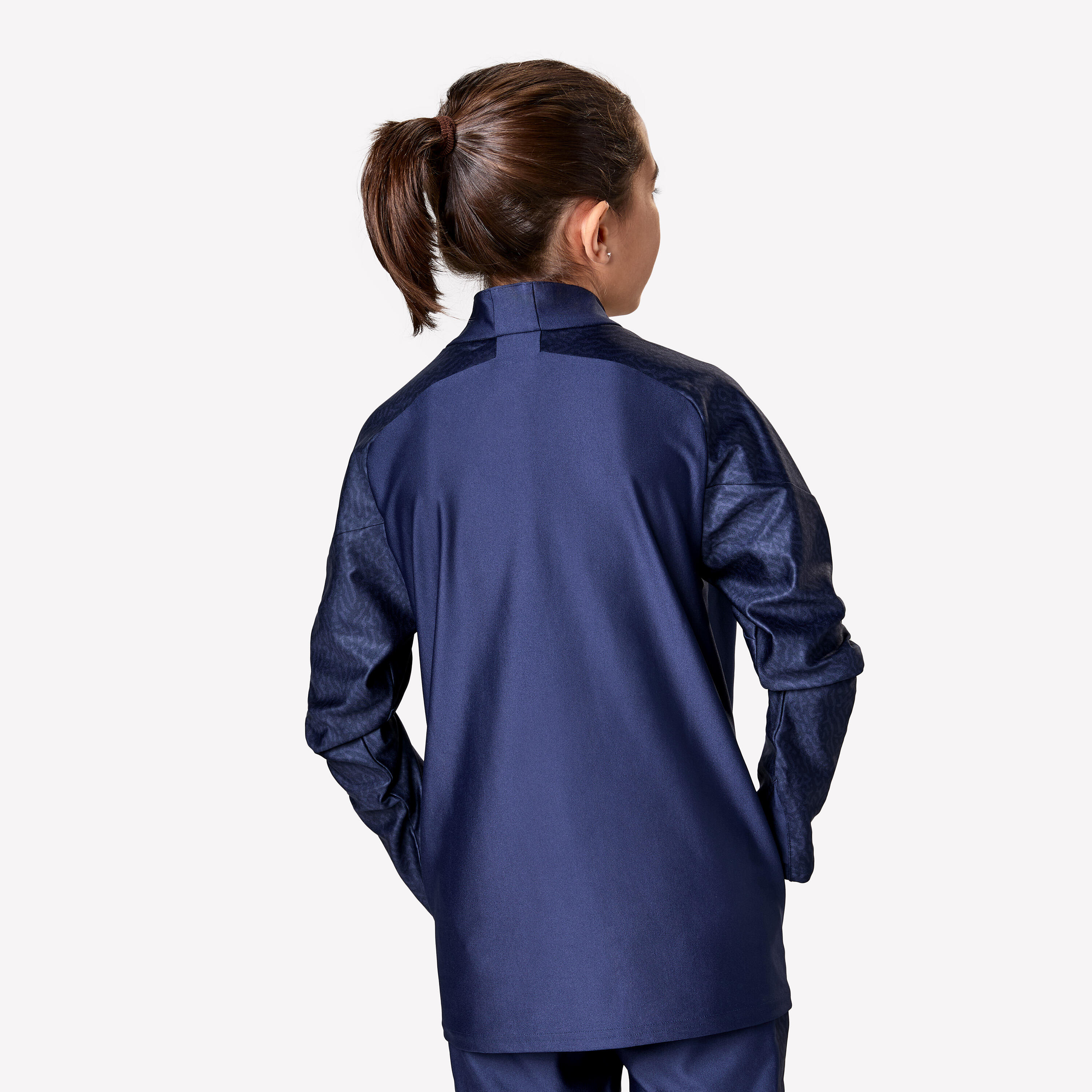 Kids' Football 1/2 Zip Sweatshirt Viralto Roarr - Navy/Red