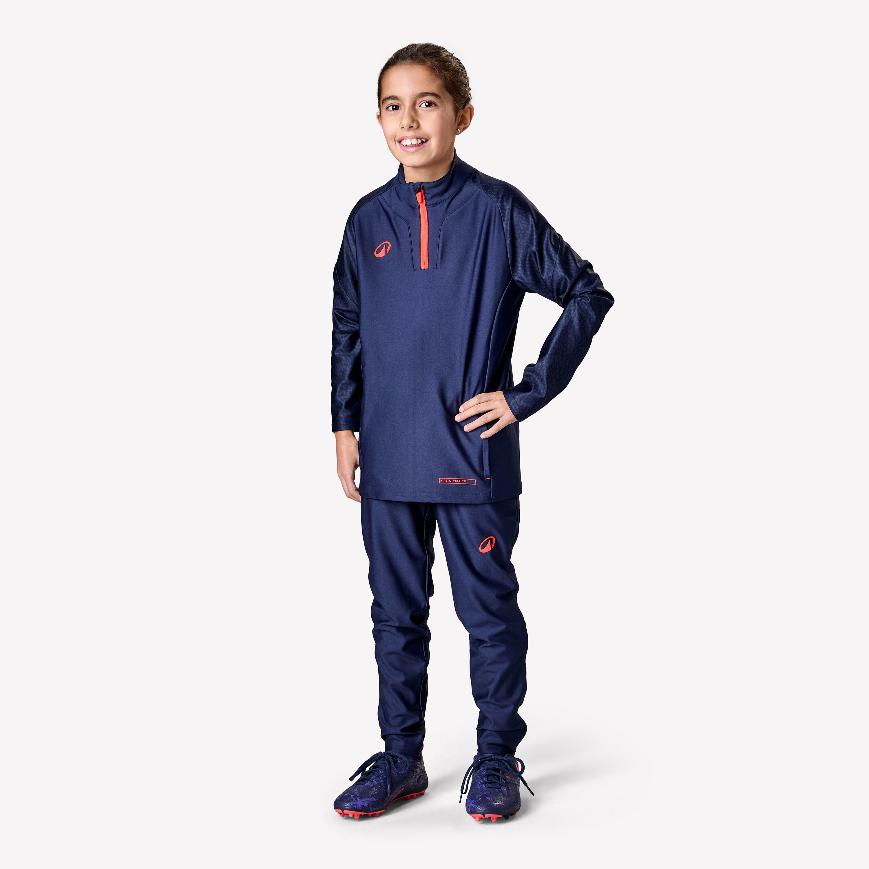Pantalon de fotbal Viralto Junior Bleumarin