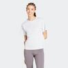 T-shirt de Fitness em Algodão Mulher Cinzento