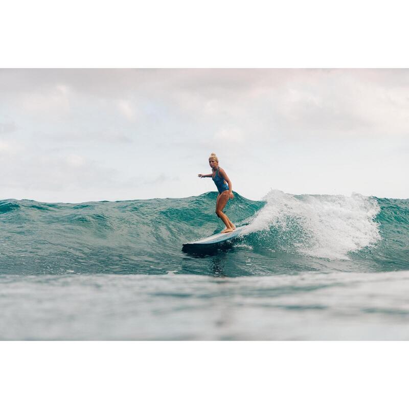 Placă SURF LONGBOARD 900 9'  67 L . vândută cu 2 +1 înotătoare centrală de 8".