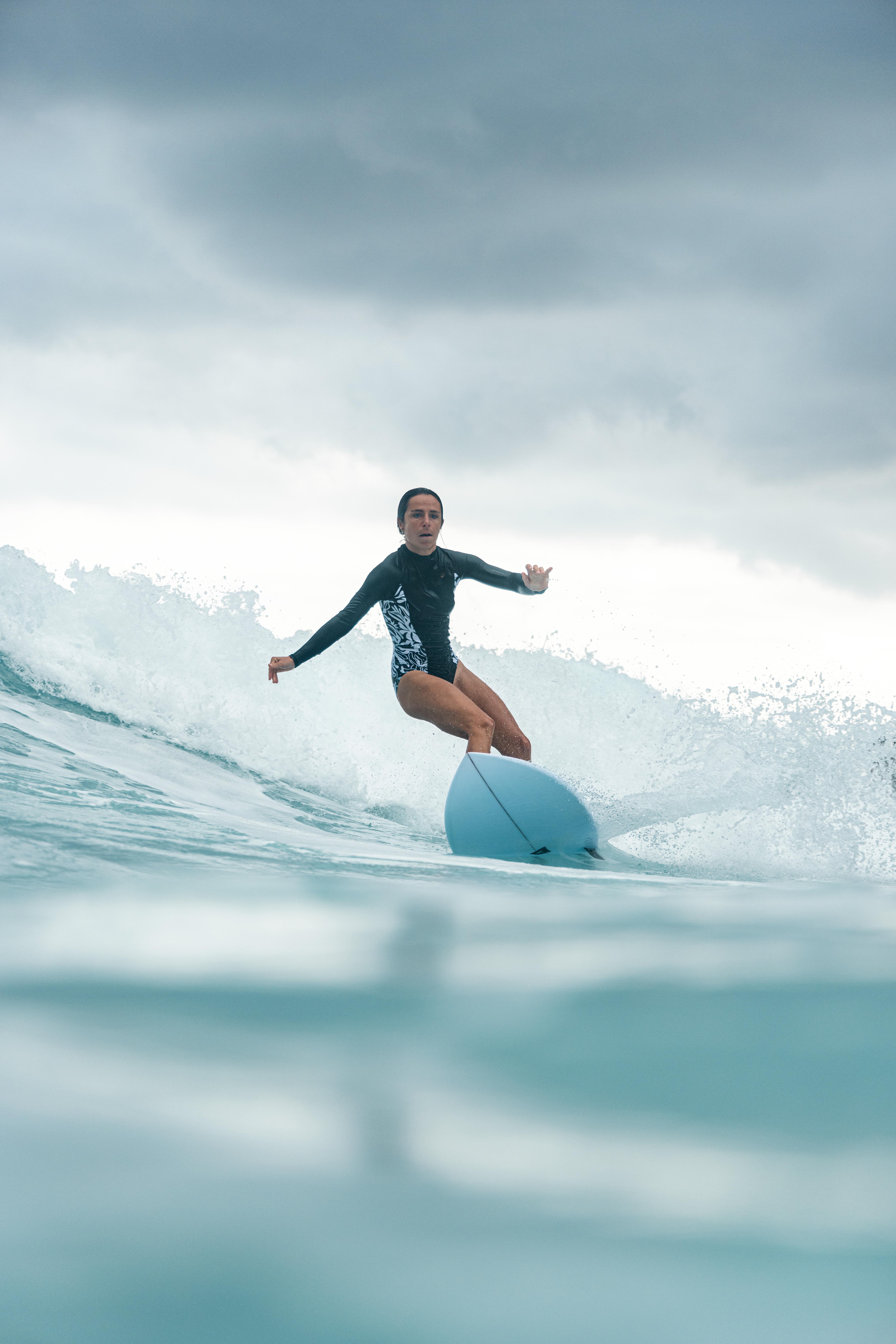 Women’s 1-Piece Long-Sleeved Swimsuit, Dani - DECATHLON