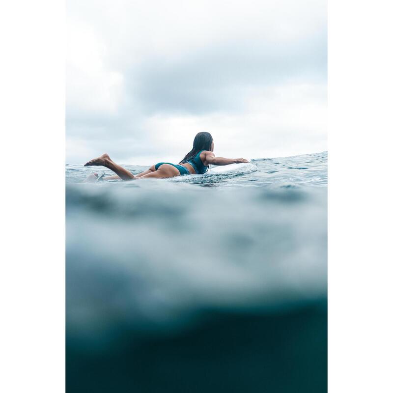 Slip de baie talie înaltă Rosa Albastru Damă