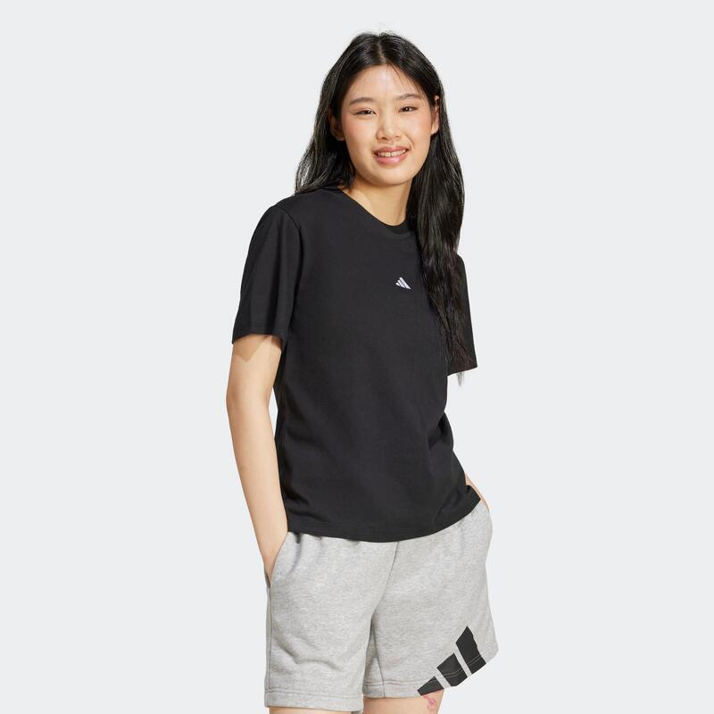 Tricou de fitness din bumbac Negru
